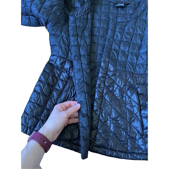 THE NORTH FACE JACKET BLACK QUILT SNAP ON Small Petite - Picture 10 of 12